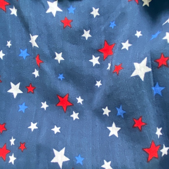 SO Girl’s Blue Tiered Ruffle Multi Star Dress Size: 7 - Picture 3 of 5